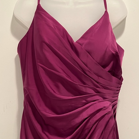 DA VINCI Magenta Draped Evening Gown Formal Maxi Dress/size 16W - Picture 2 of 12